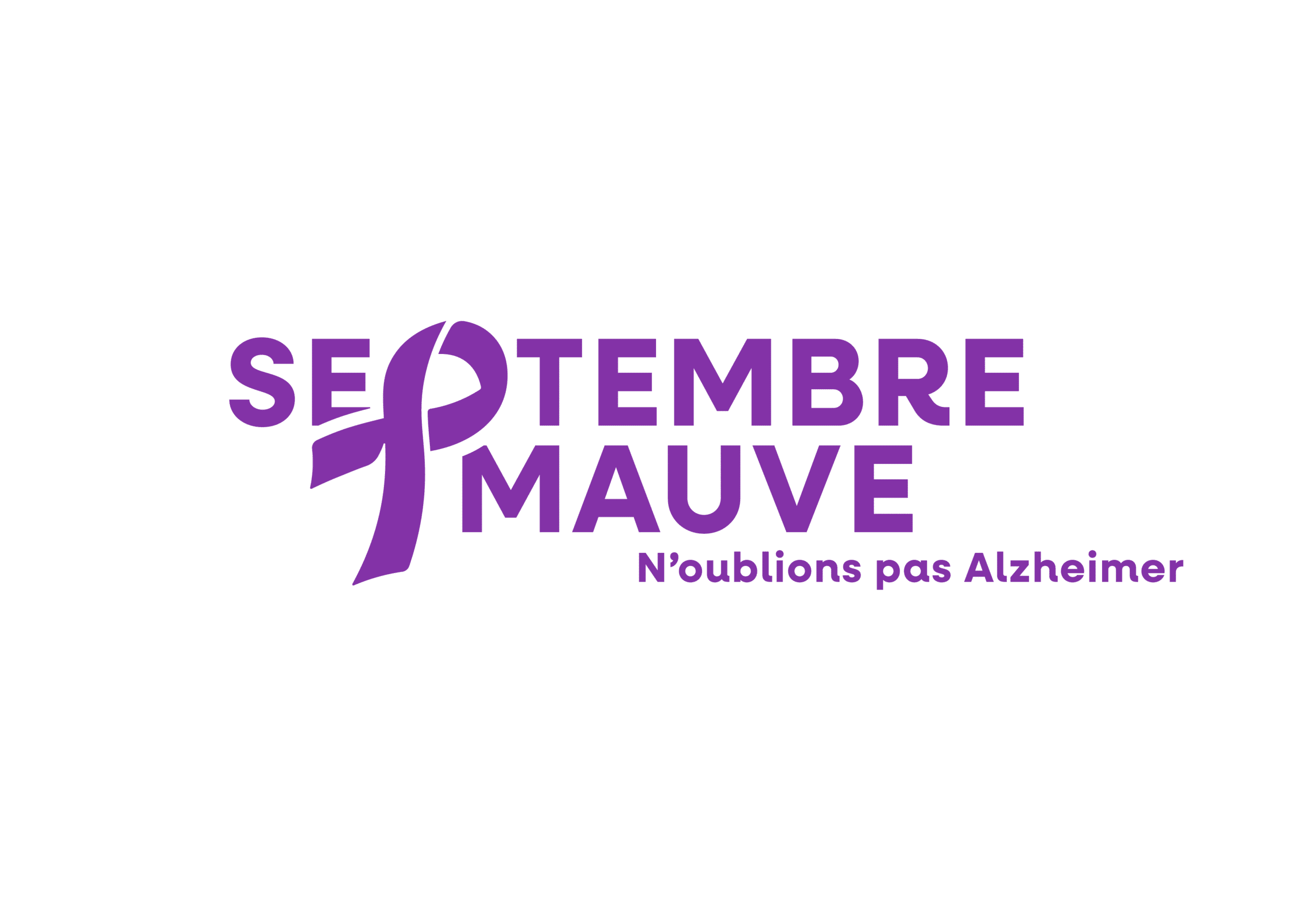 Logo de l’opération Septembre Mauve, Fondation Recherche Alzheimer